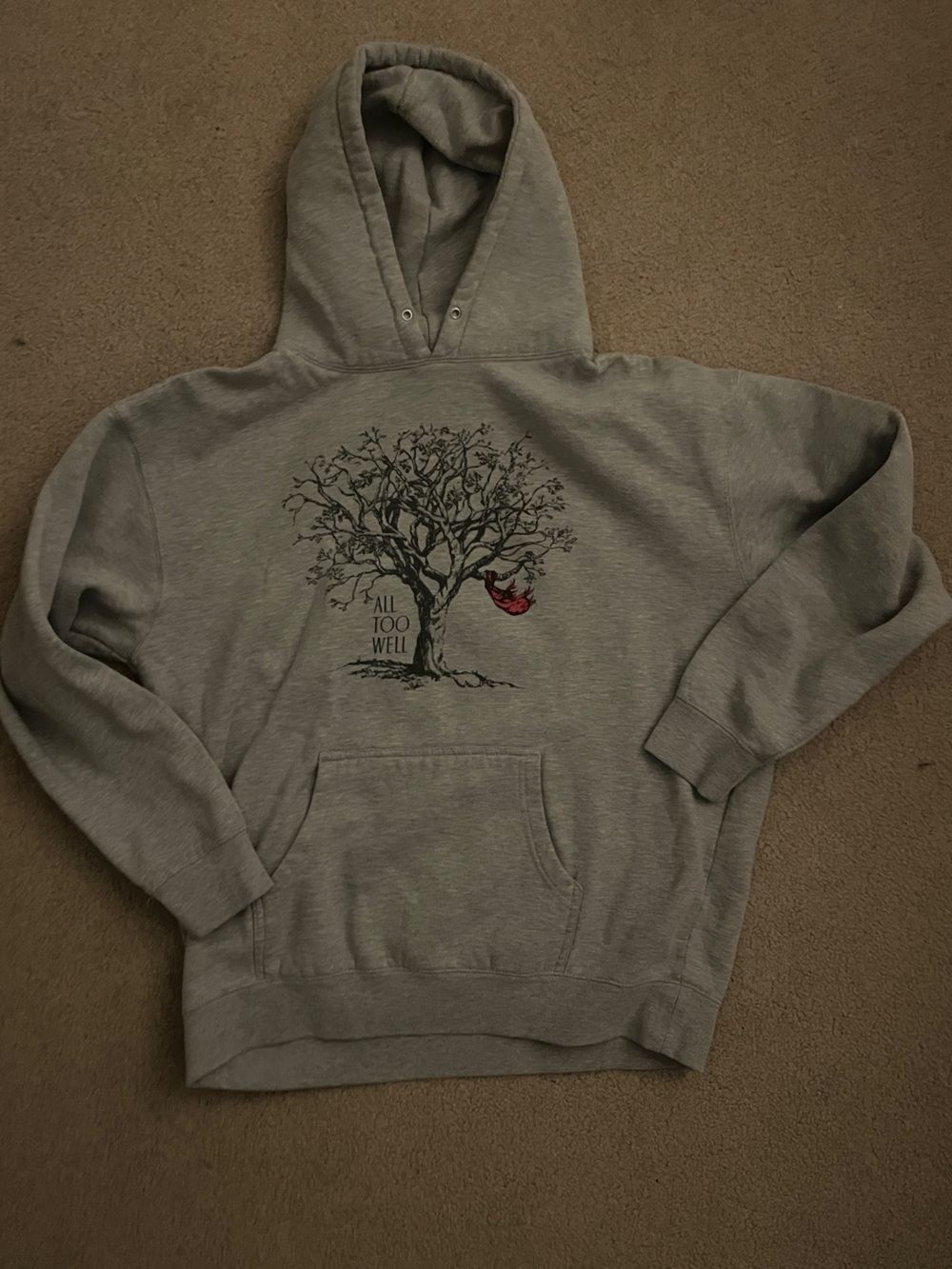Taylor Swift Gray Fleece All Too Well Hoodie